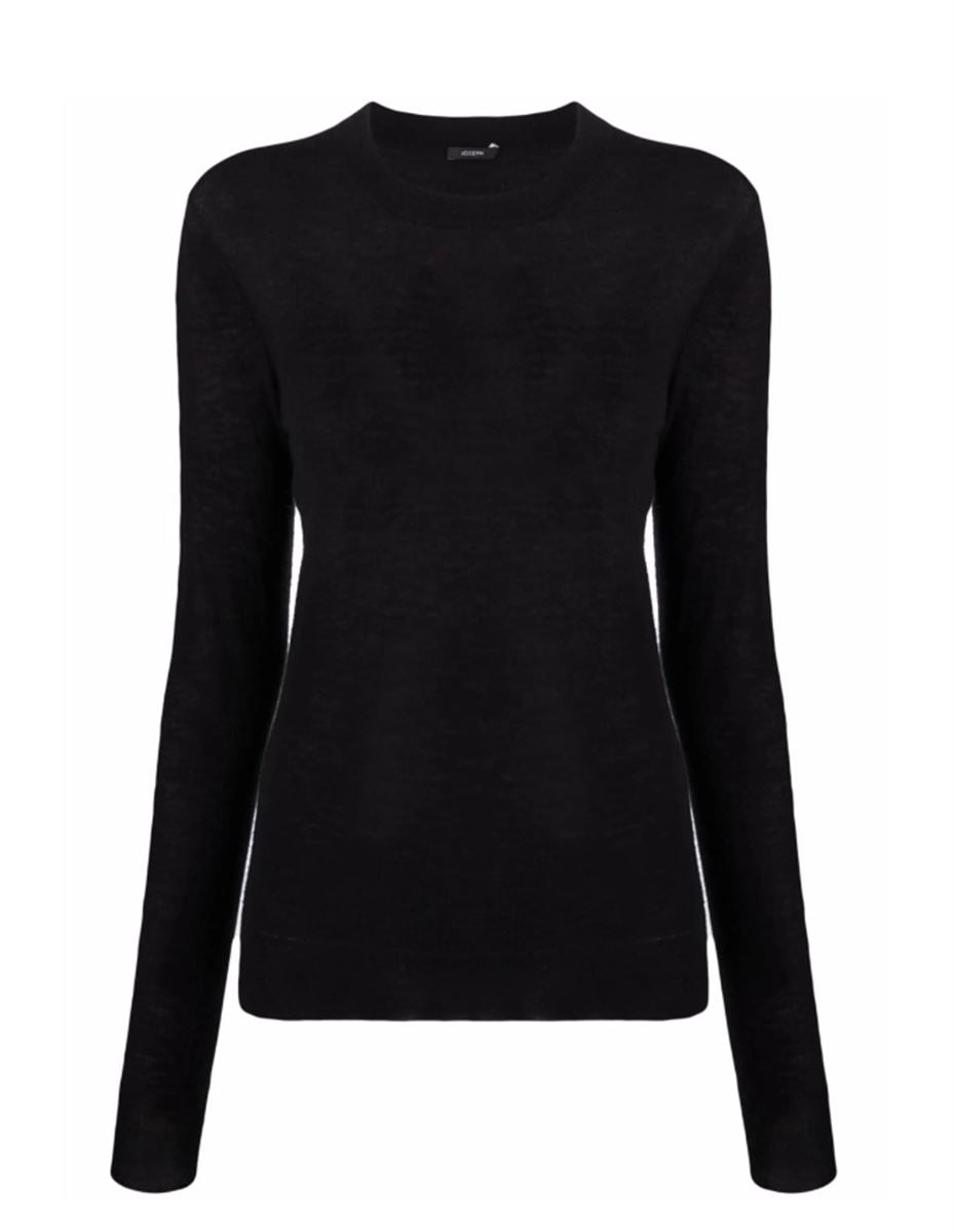 ROUND-NECK KNITTED TOP