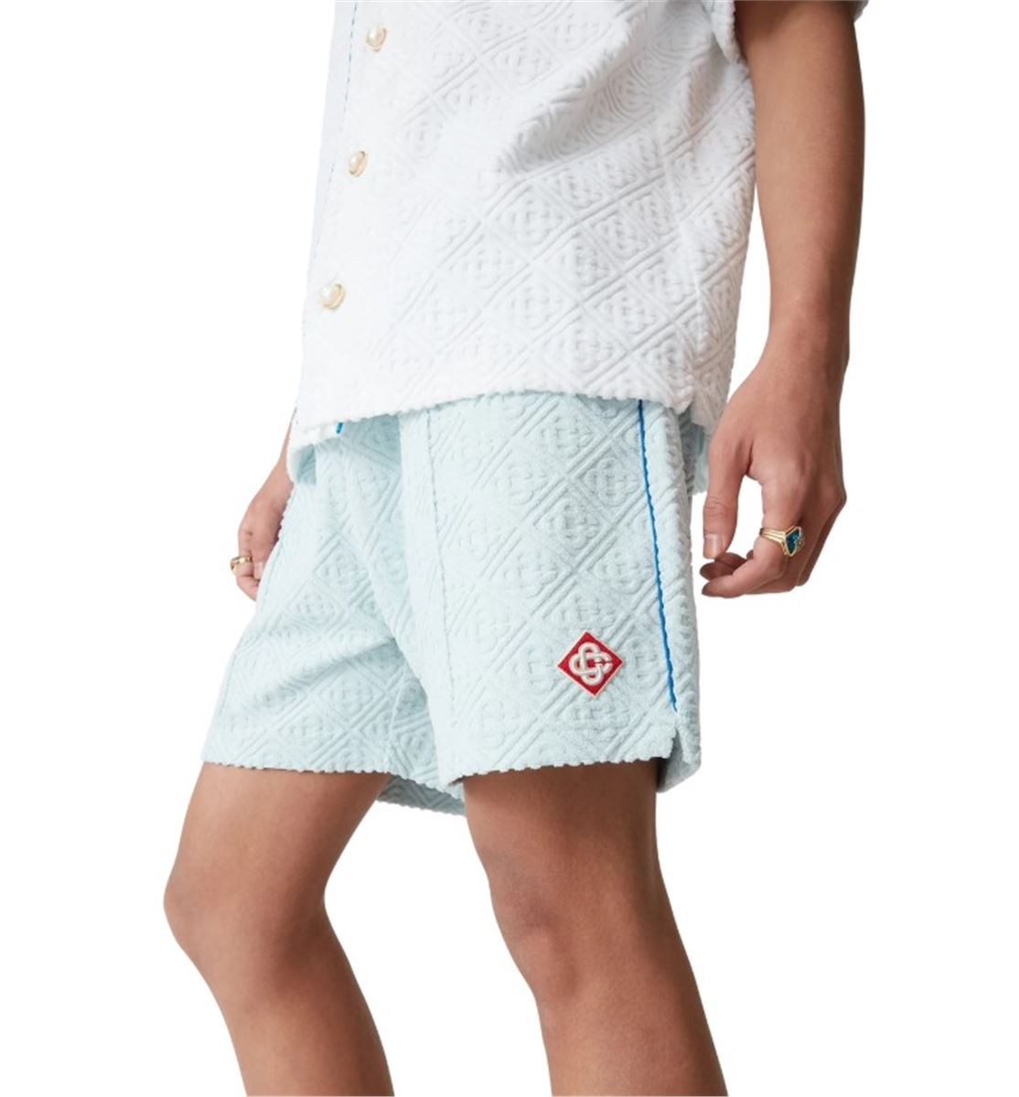 MONOGRAM TOWELLING SHORTS