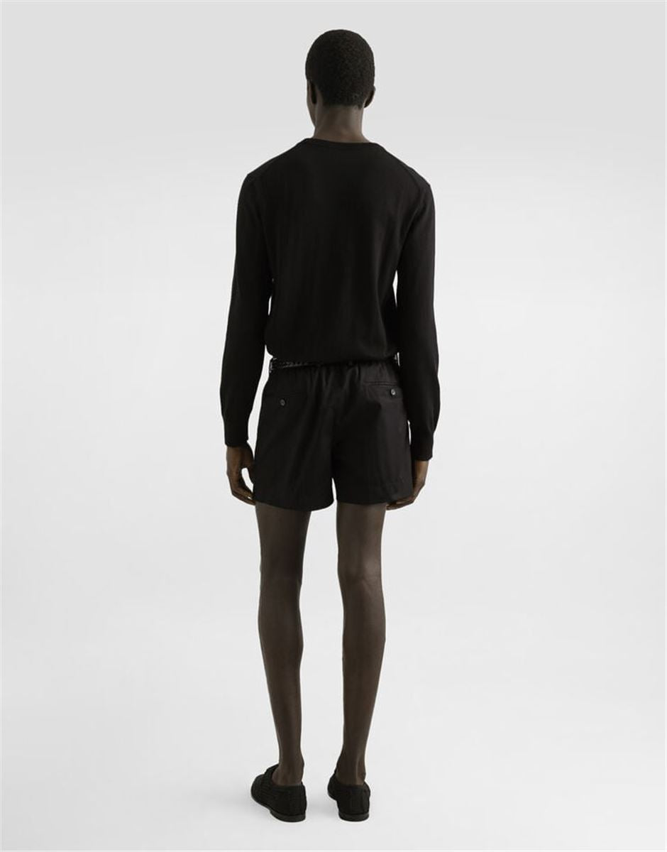 COTTON GABARDINE SHORTS