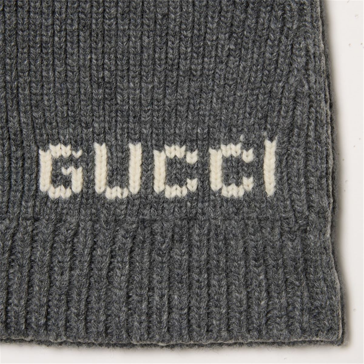 RIB WOOL POLO TOP GUCCI