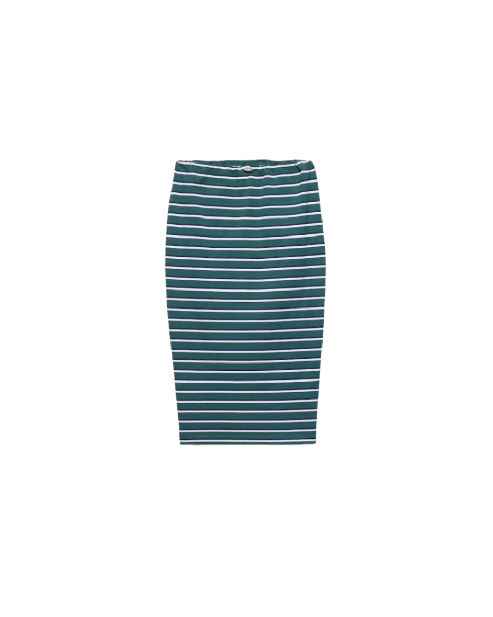 STRIPED PIQUÉ SKIRT