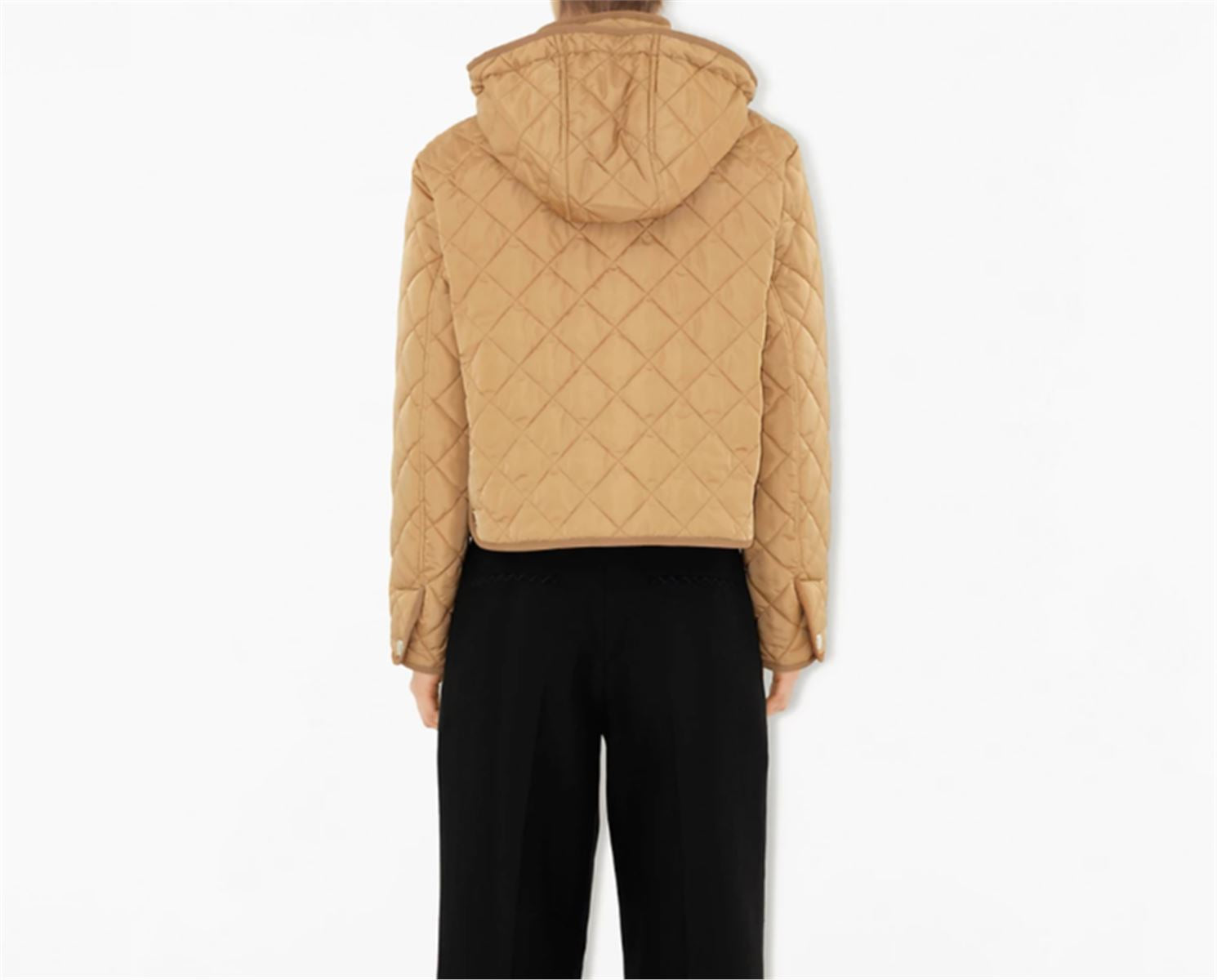 CROPPED QUILTED NYLON JACKET BURBERRY