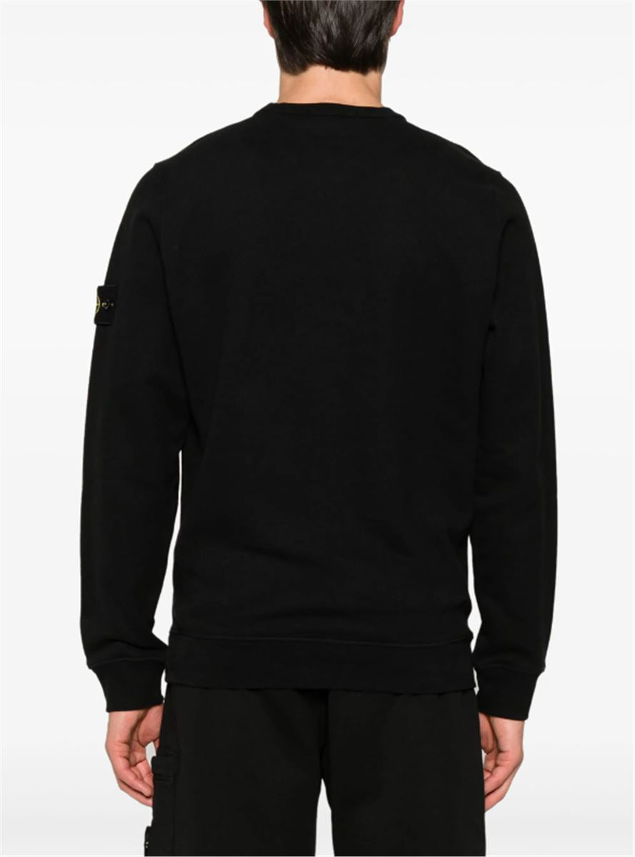 COMPASS-BADGE COTTON SWEATSHIRT STONE ISLAND