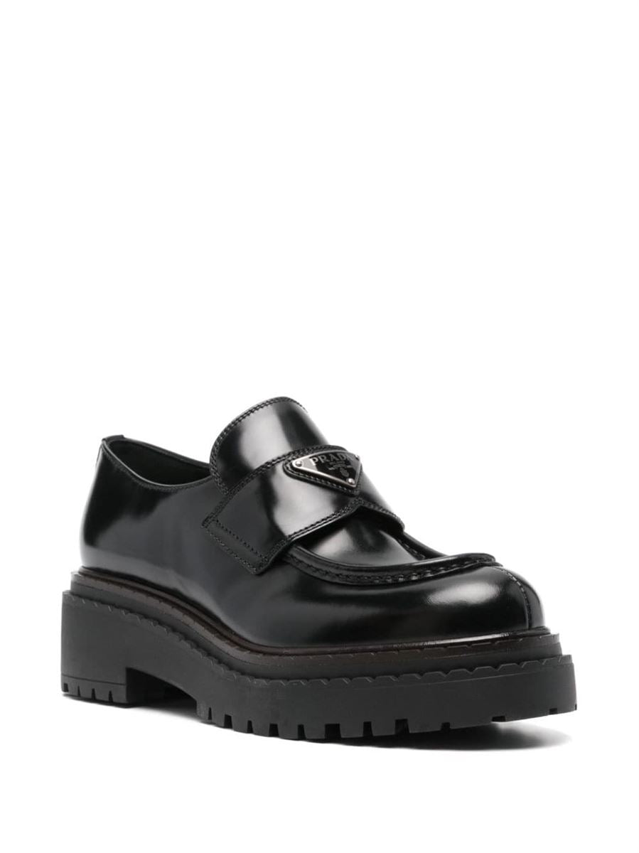 LEATHER LOAFERS PRADA