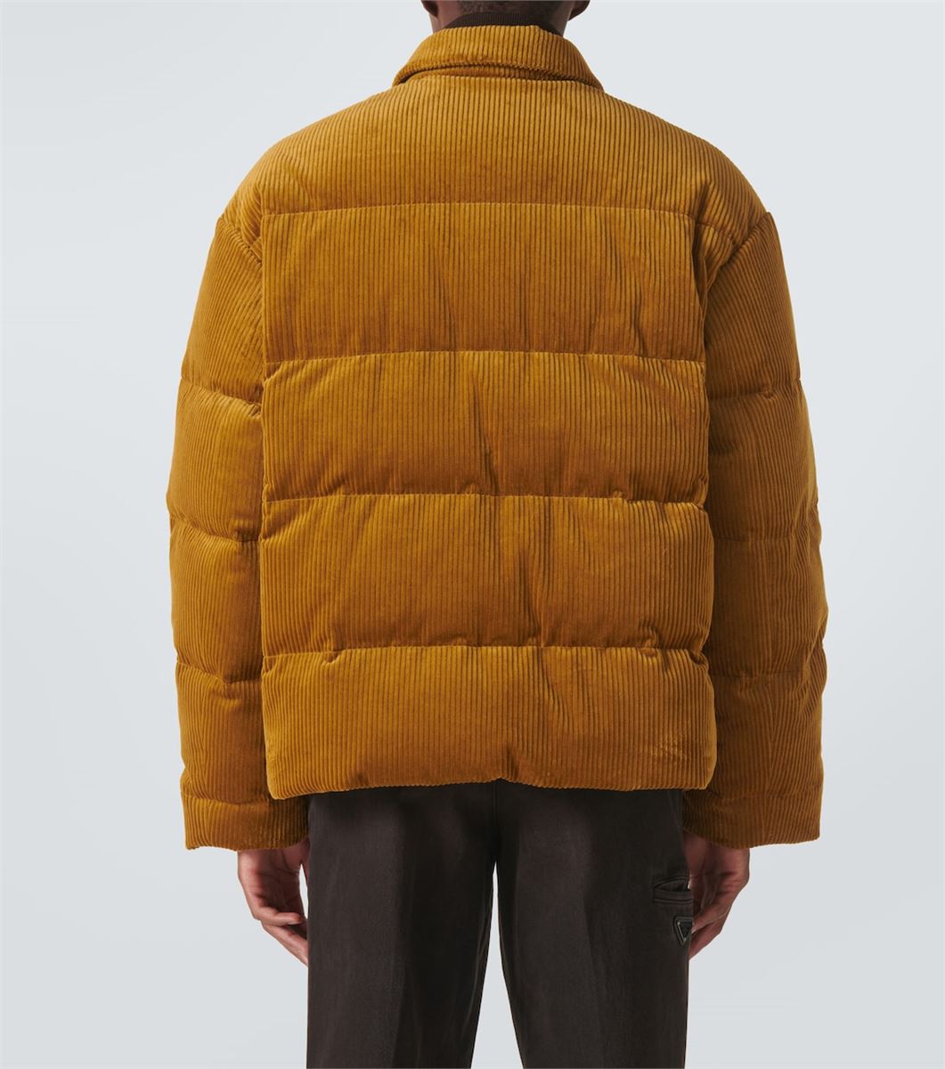 COTTON CORDUROY DOWN JACKET PRADA