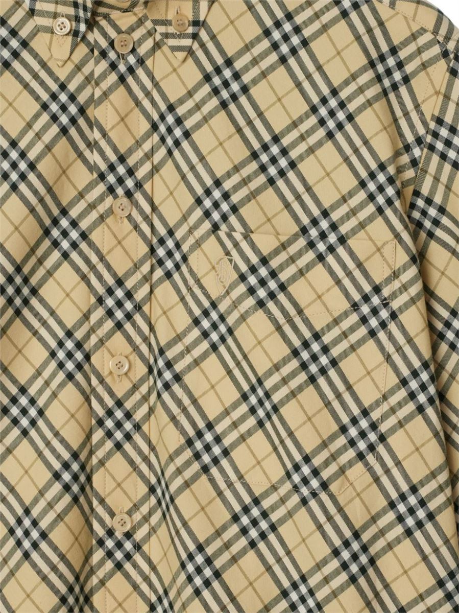 CHECK-PATTERN COTTON SHIRT BURBERRY