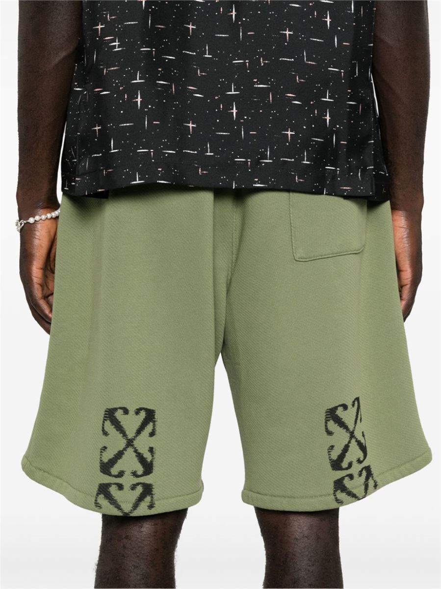 ARROWS-MOTIF SHORTS OFF-WHITE