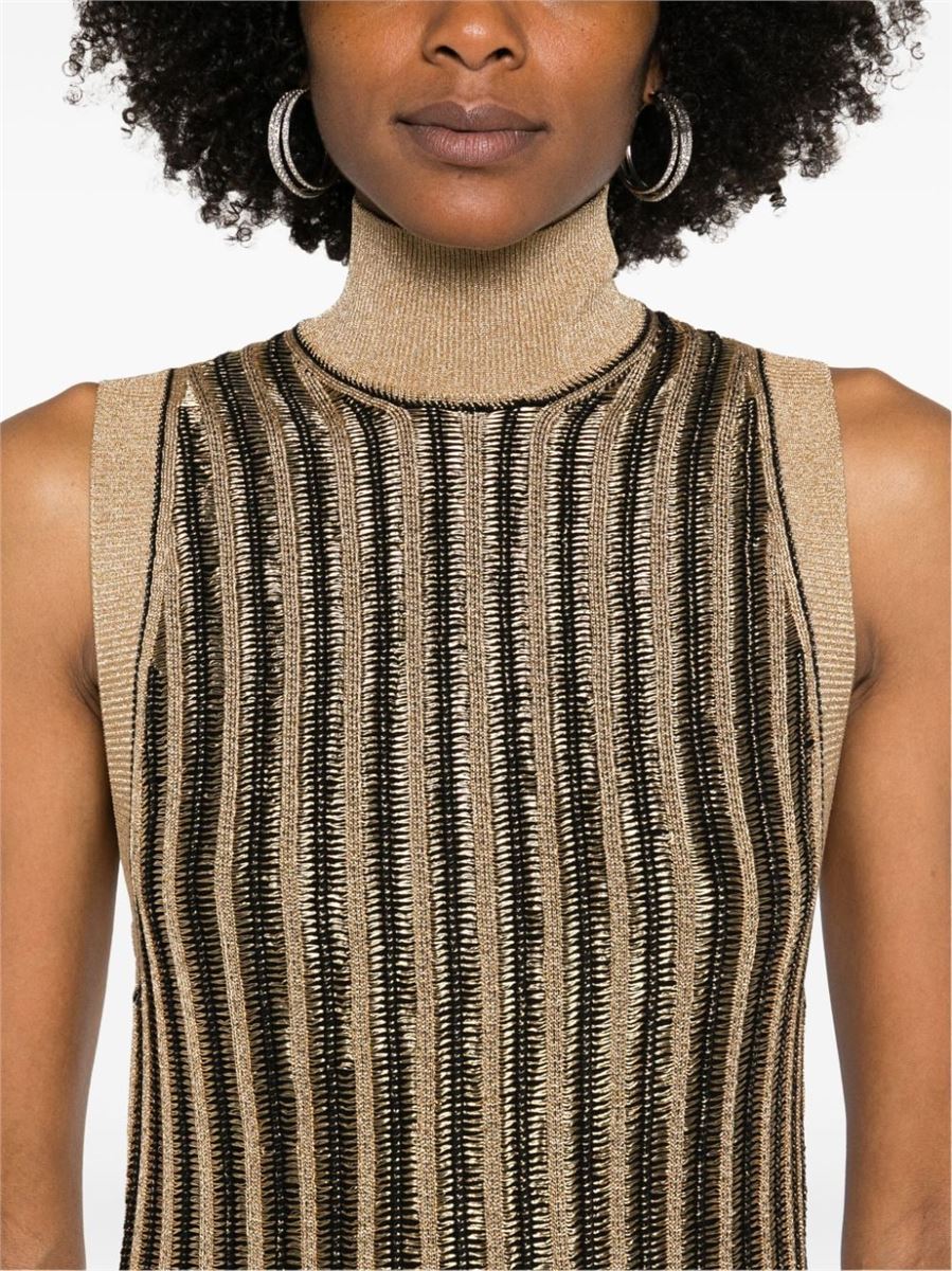 HIGH-NECK RIBBED MINIDRESS TOM FORD