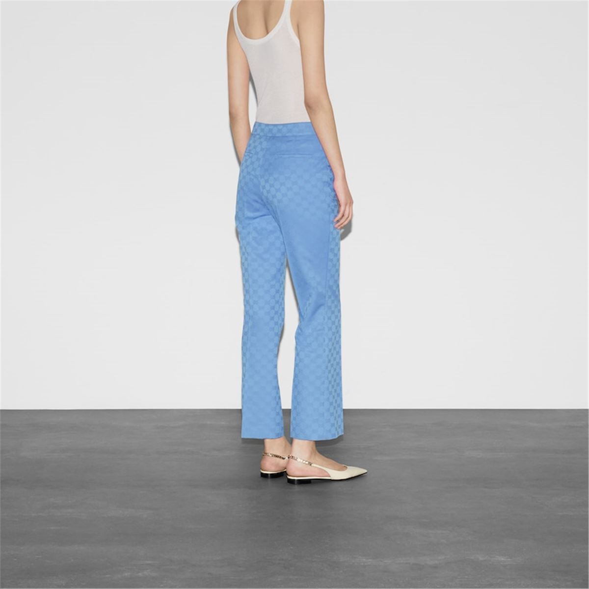 GG COTTON GABARDINE PANTS GUCCI