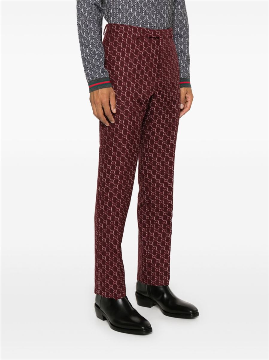 GG SHADOW WOOL TROUSERS GUCCI