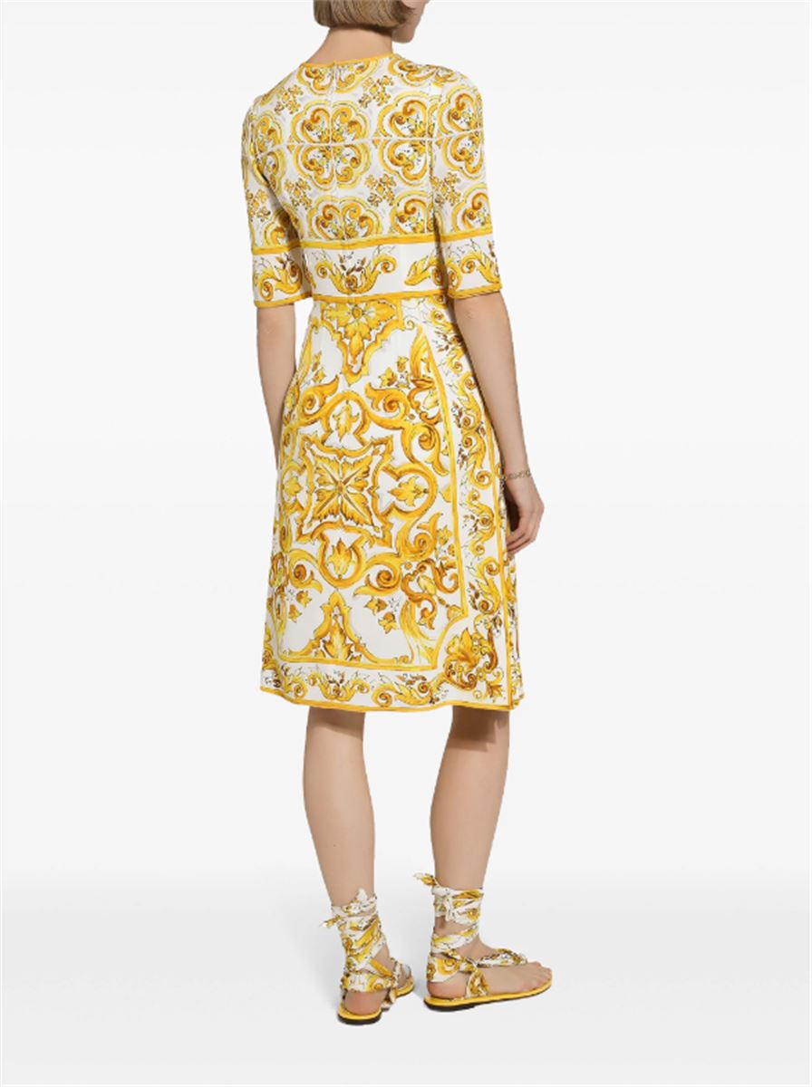 MAJOLICA SILK CREPE DRESS