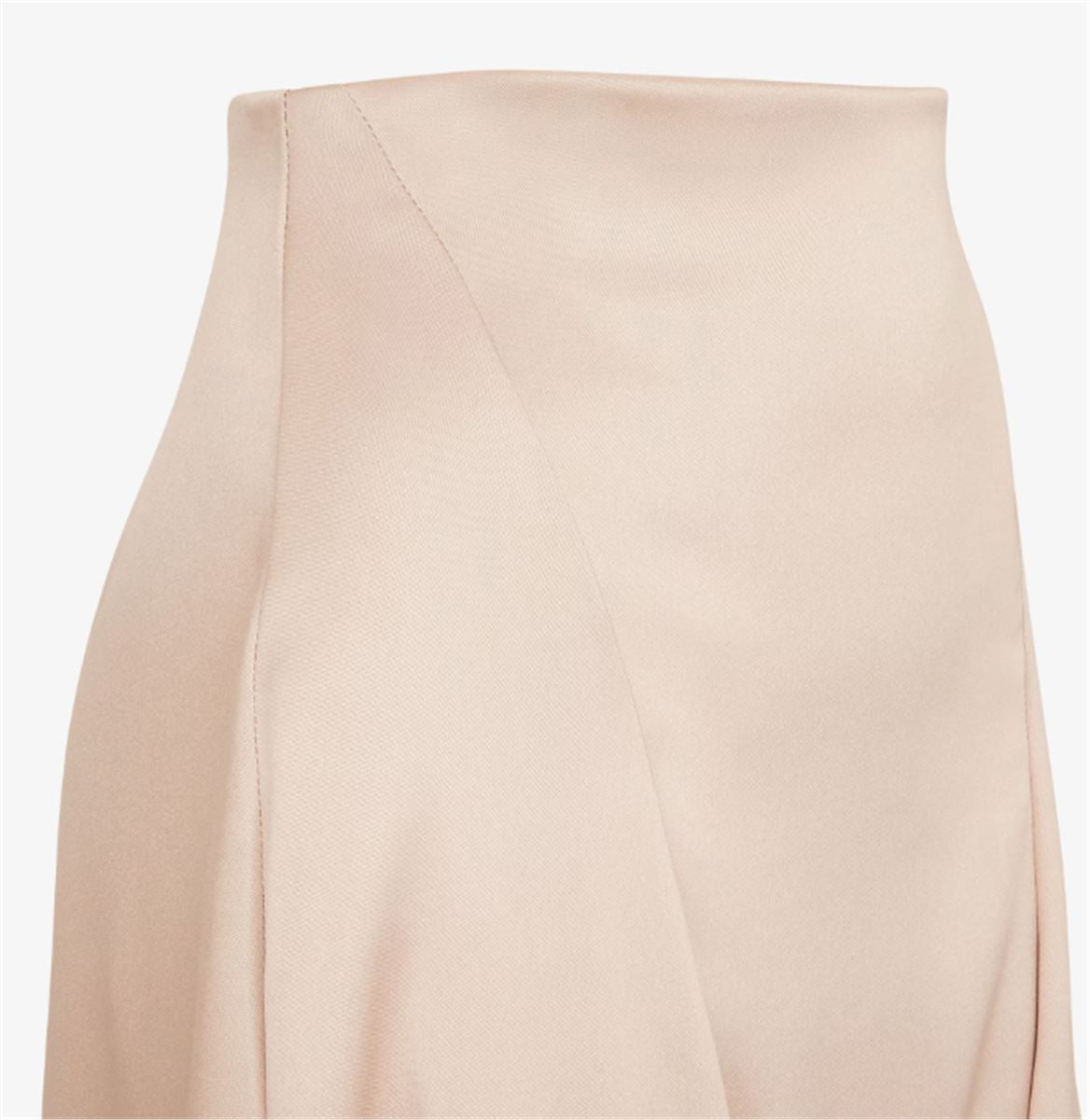 CHAMPAGNE-COLOURED SILK SKIRT