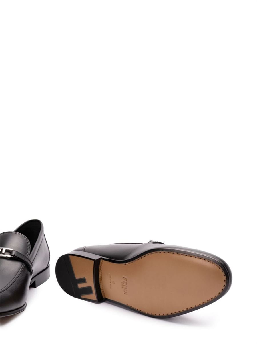 LOGO-PLAQUE LOAFERS FENDI