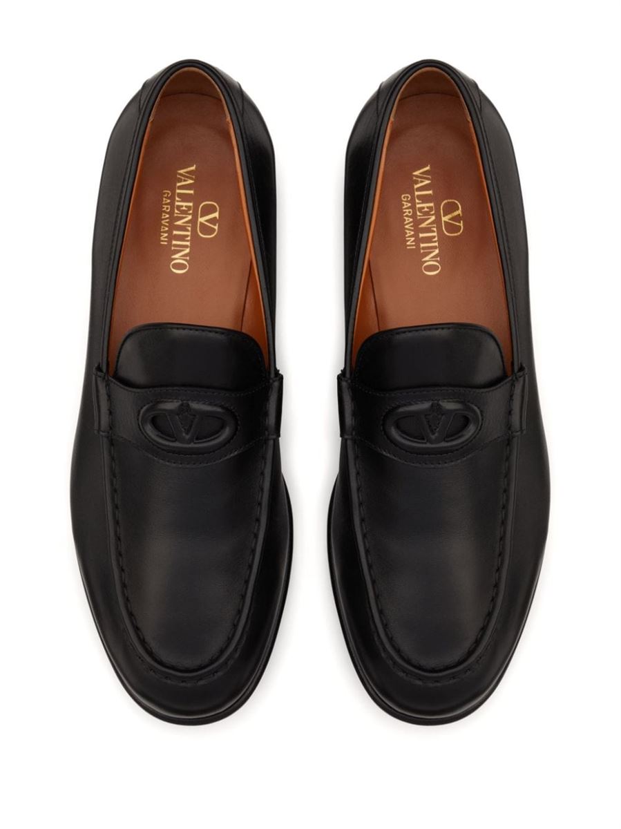 VLOGO SIGNATURE LEATHER LOAFERS VALENTINO