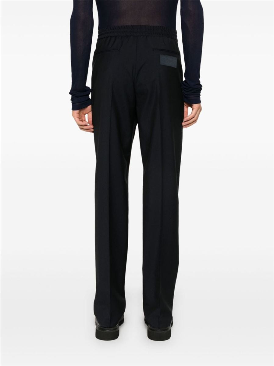 DRAWSTRING-WAIST TAPERED TROUSERS VALENTINO