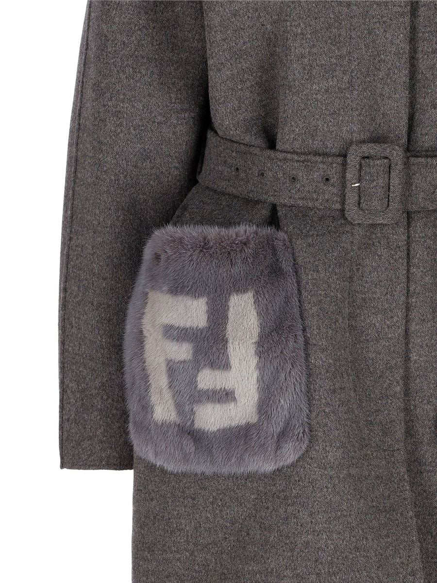 WOOL OVERCOAT FENDI