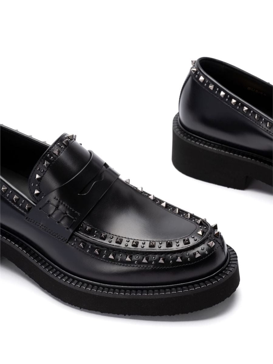 ROCKSTUD LEATHER LOAFERS VALENTINO