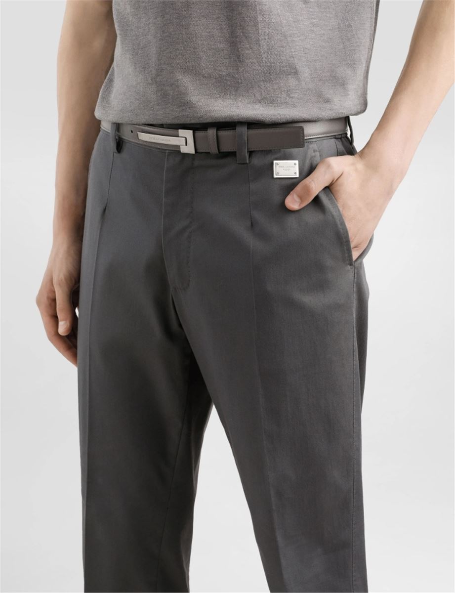 TAILORED COTTON PANTS