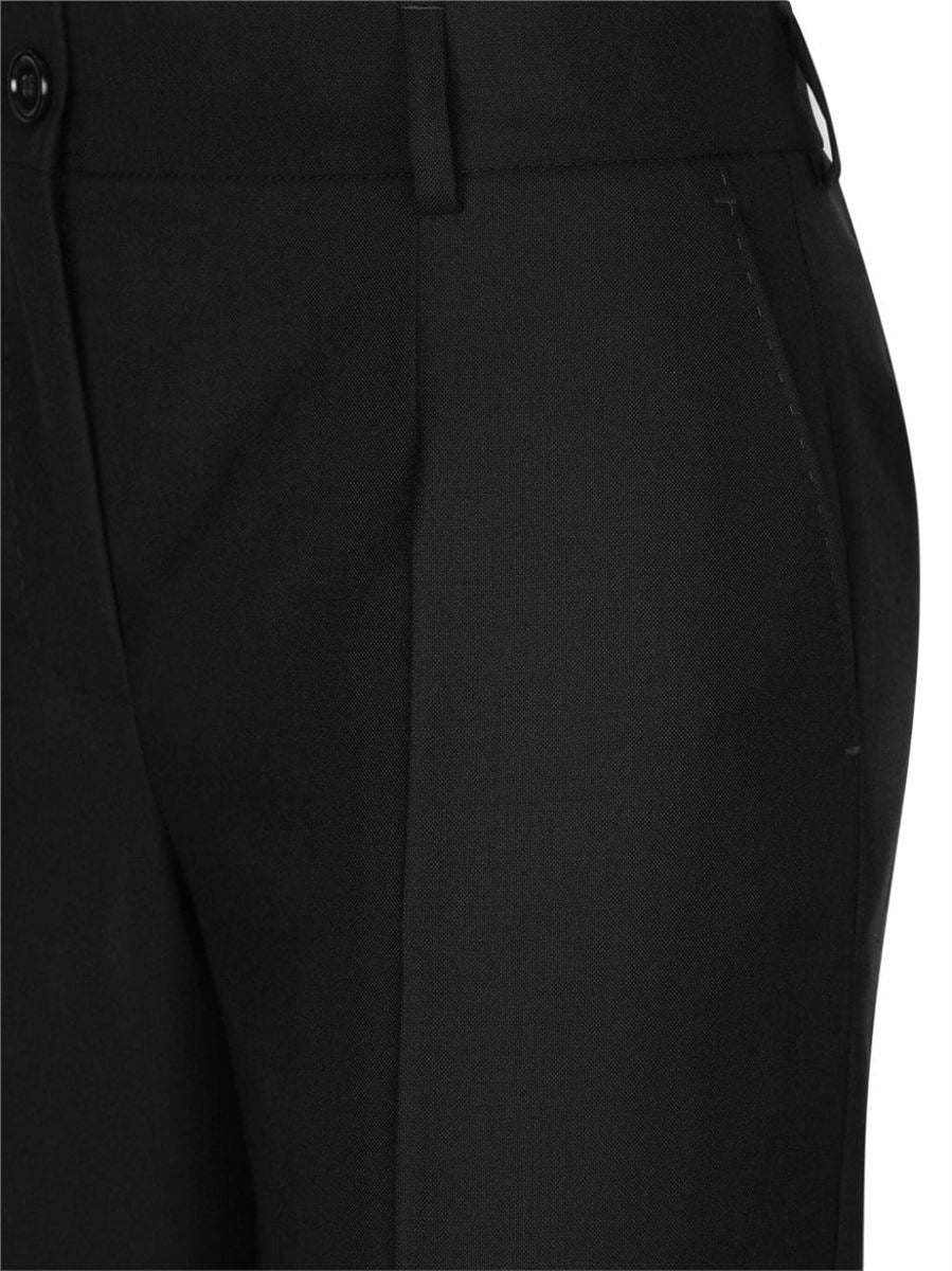 FLARED VIRGIN-WOOL TROUSERS DOLCE & GABBANA