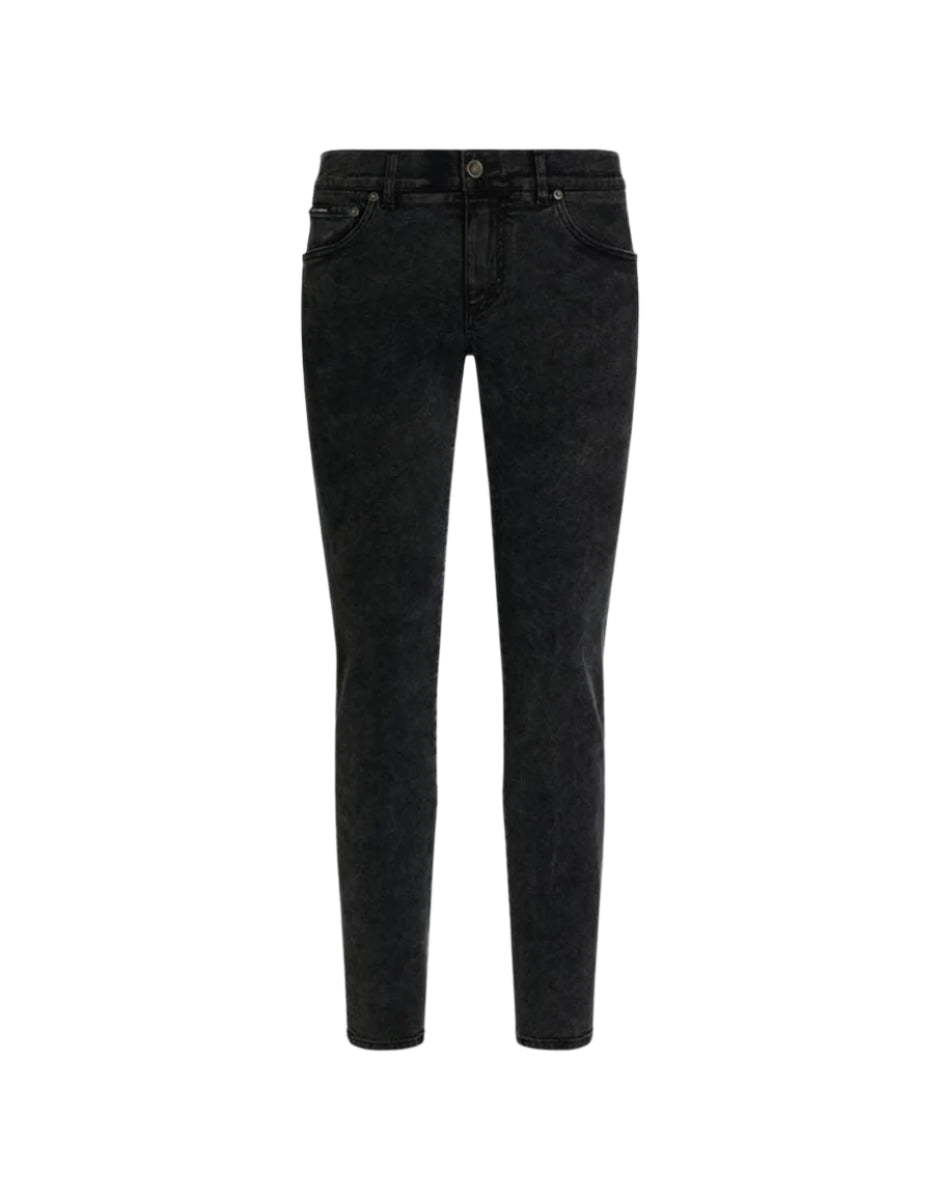 SKINNY STRETCH COTTON JEANS WITH TAG