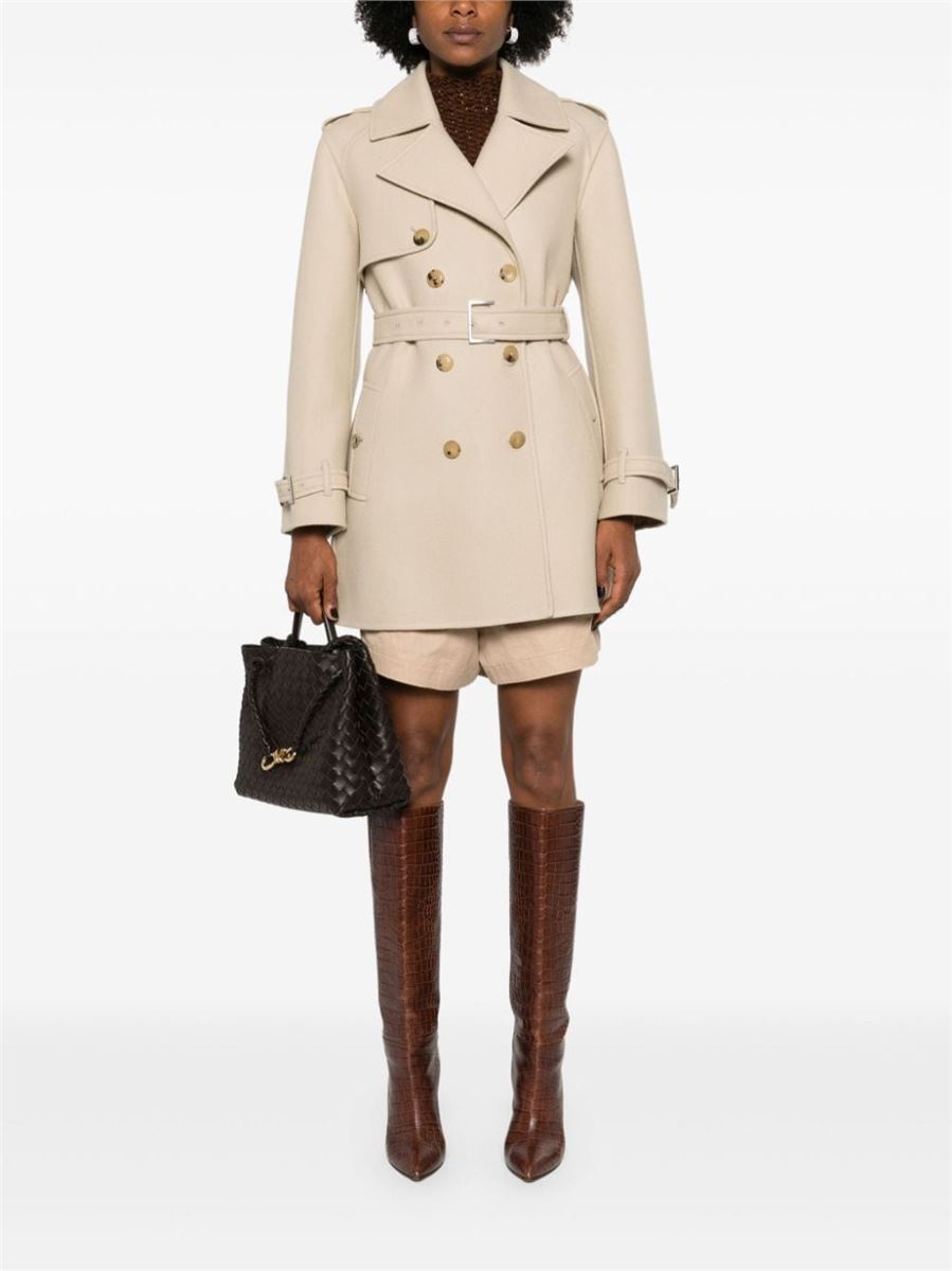 WOOL DOUBLE-BREASTED COAT ERMANNO SCERVINO