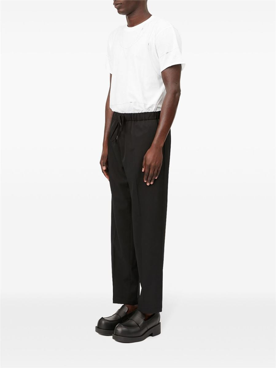 TAILORED DRAWSTRING-WAIST TROUSERS MM6