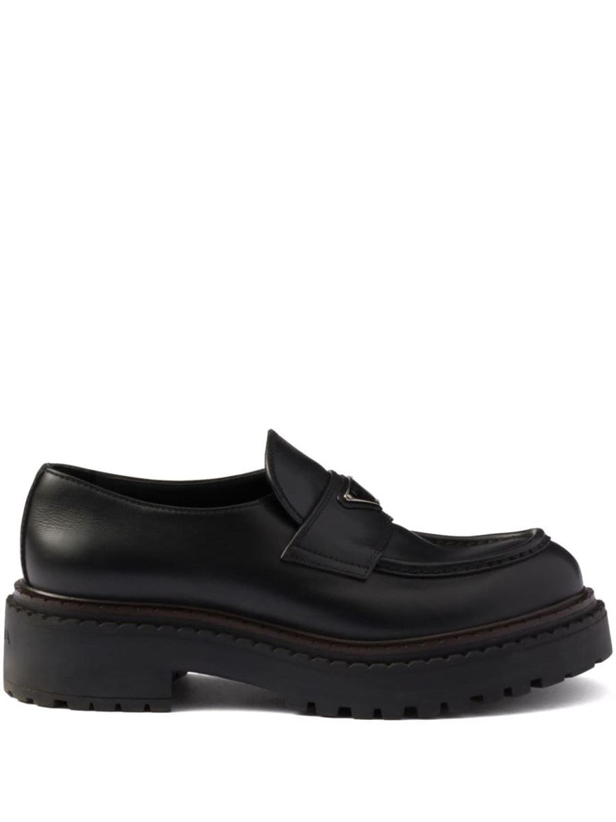 LEATHER LOAFERS PRADA