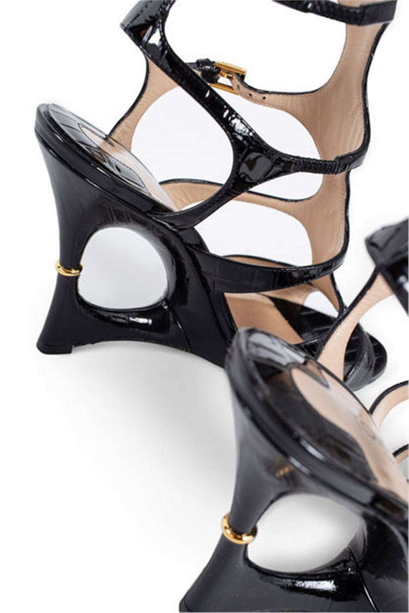 PRINTED CROC CAGE SANDALS TOM FORD