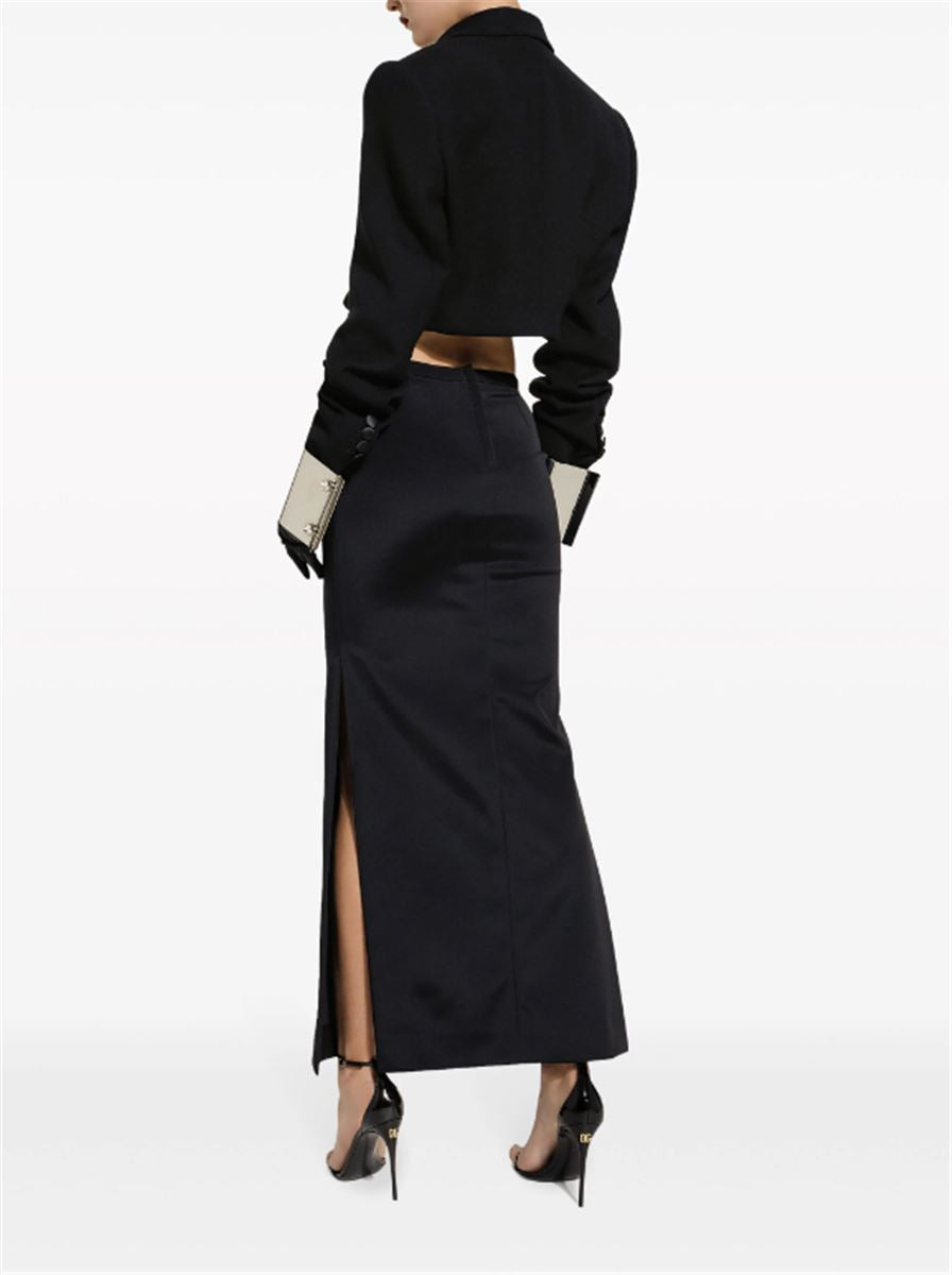 HIGH-SLITTED CADY MAXI SKIRT DOLCE & GABBANA