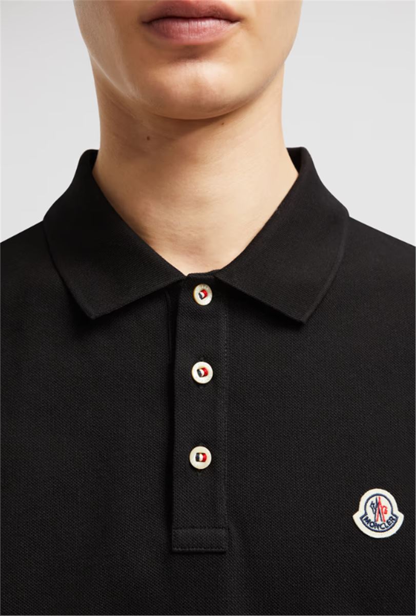 LOGO PATCH COTTON POLO SHIRT