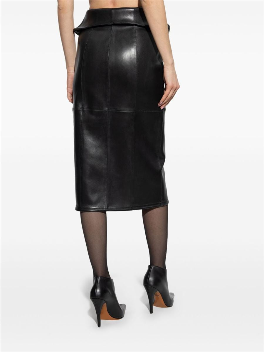 LEATHER PENCIL SKIRT