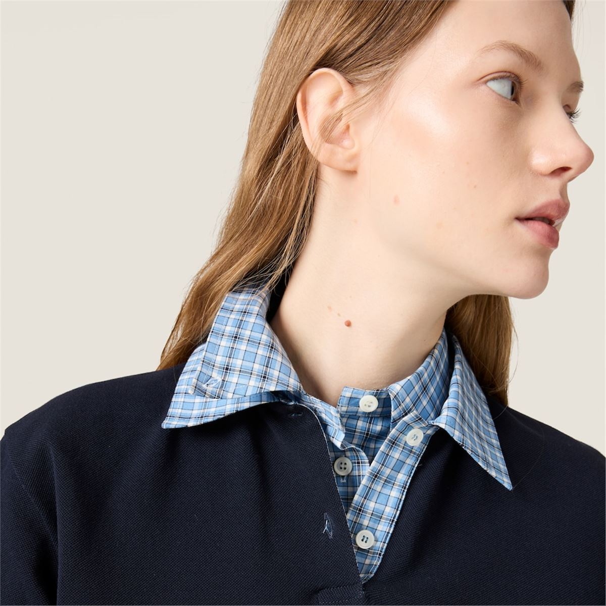 CHECKED POPLIN SHIRT