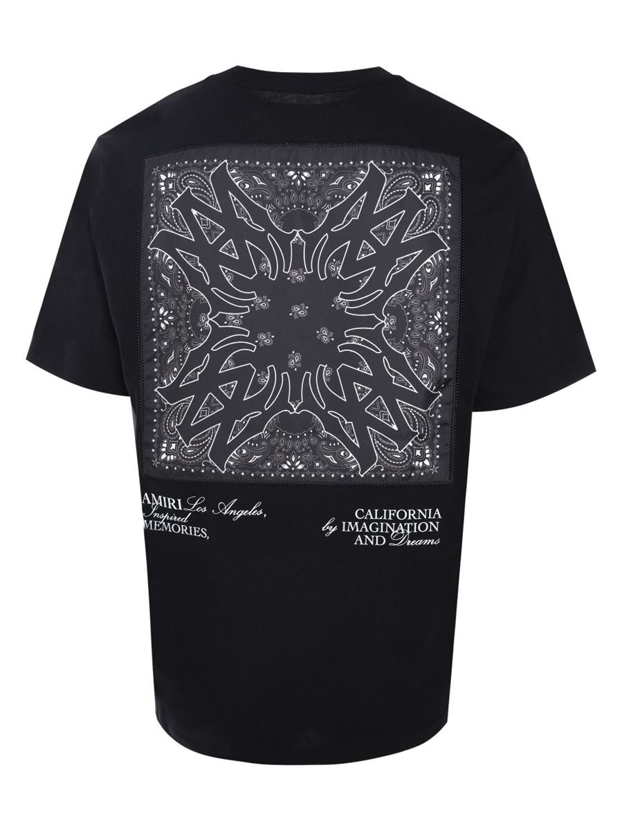 BANDANA-APPLIQUÉ COTTON T-SHIRT