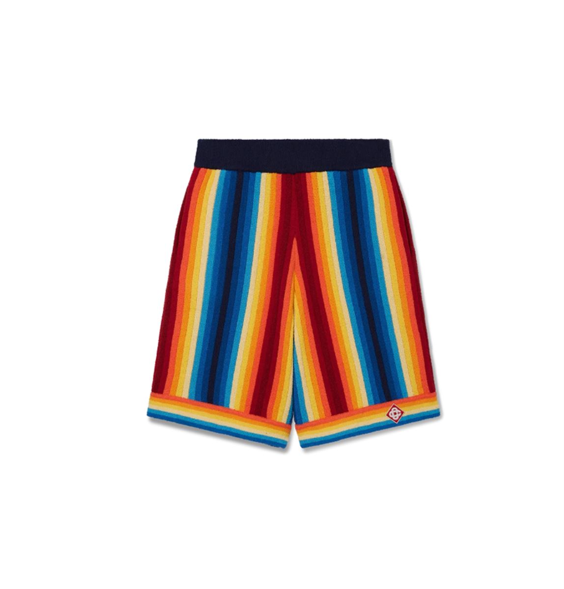 GRADIENT STRIPE TOWELLING SHORTS