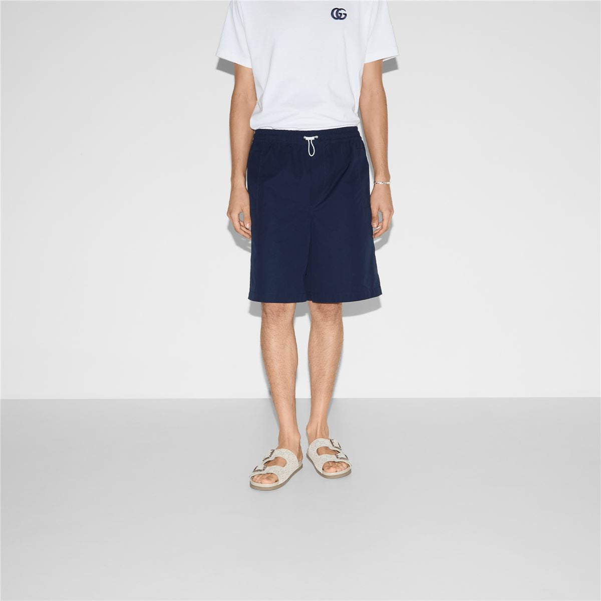 COTTON POPLIN SHORTS