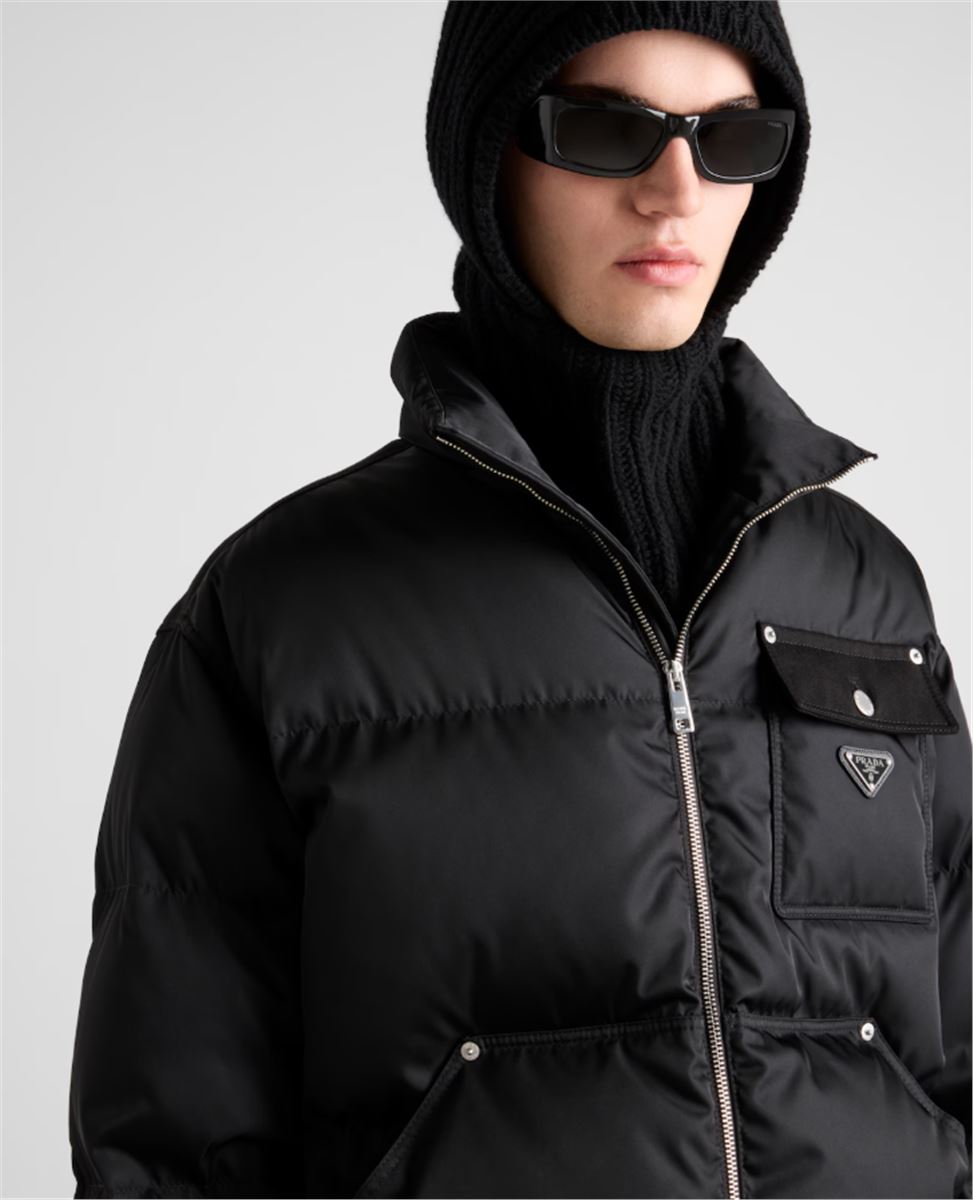 CROPPED RE-NYLON DOWN JACKET