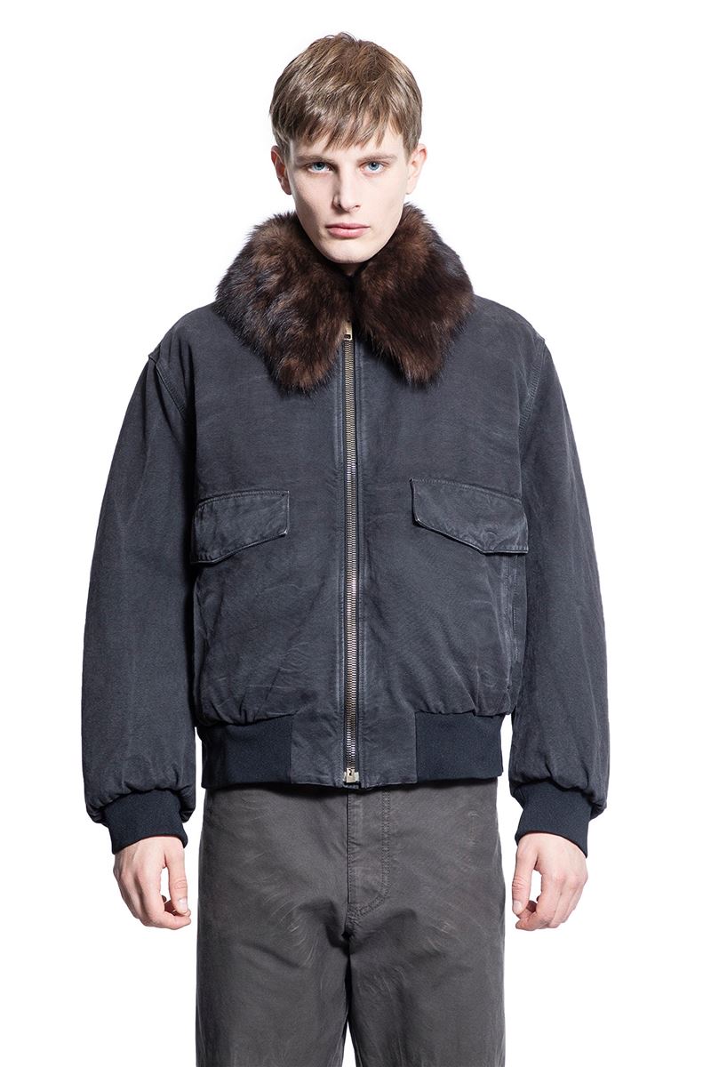 SHEARLING COLLAR BLOUSON JACKET