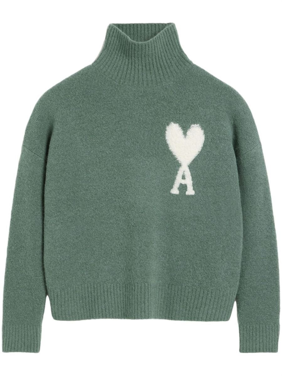 AMI DE COEUR FUNNEL NECK SWEATSHIRT AMI