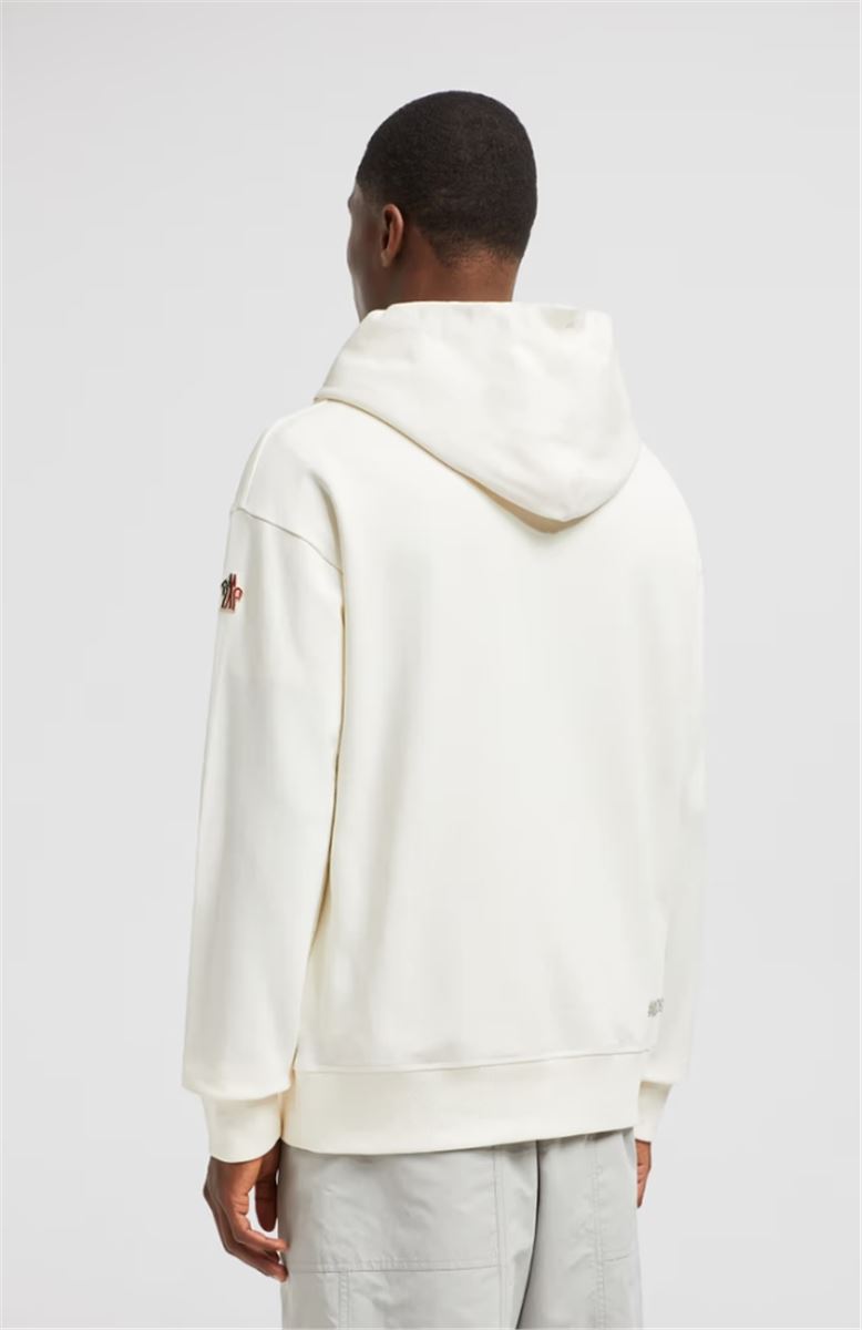 MIRRORED LOGO COTTON HOODIE