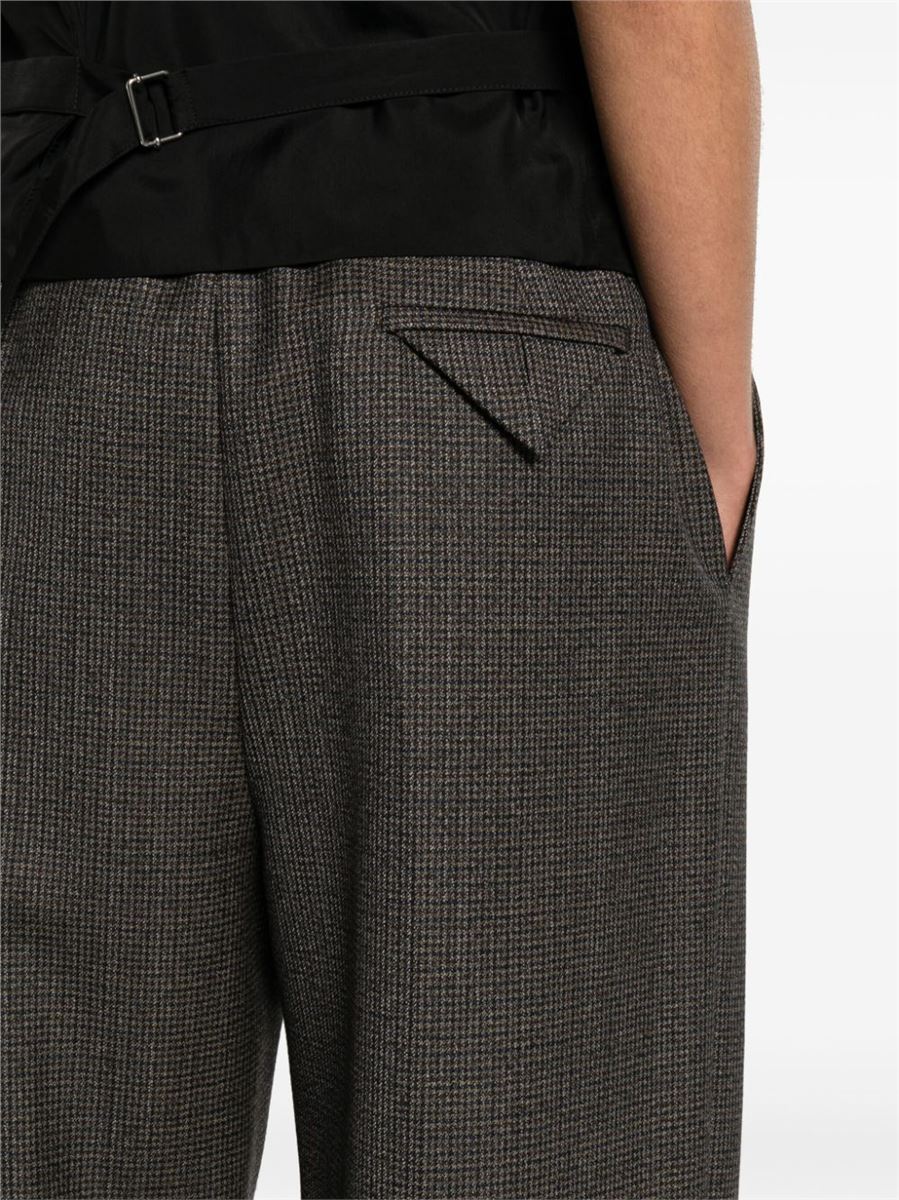 WOOL HOUNDSTOOTH TAILORED PANTS BOTTEGA VENETA