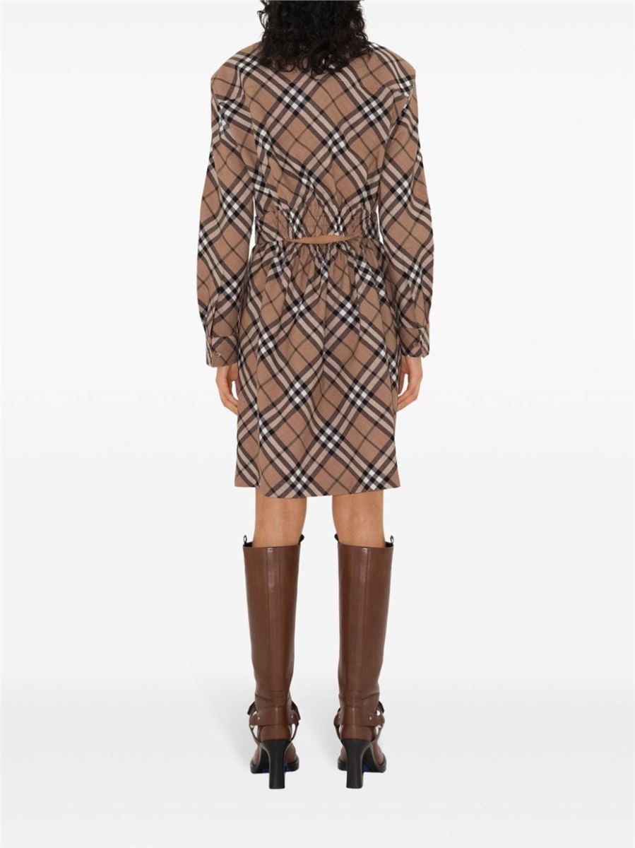 CHECKED SHIRT DRESS BURBERRY