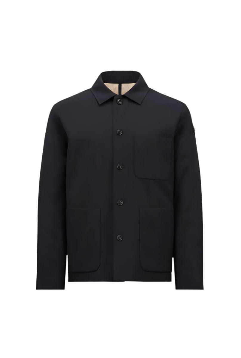 PLUMEL WOOL GABARDINE DOWN SHIRT JACKET