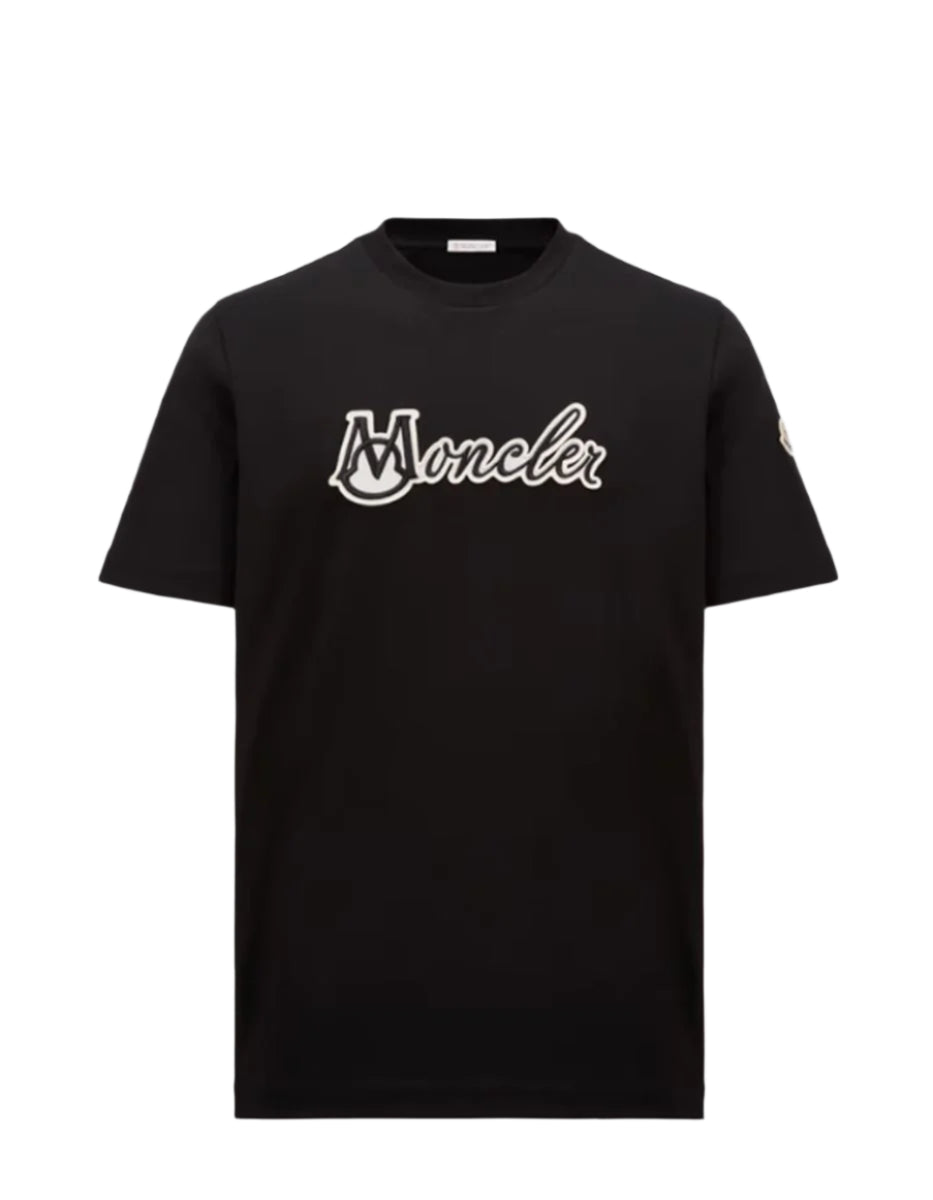 EMBROIDERED VARSITY LOGO COTTON T-SHIRT