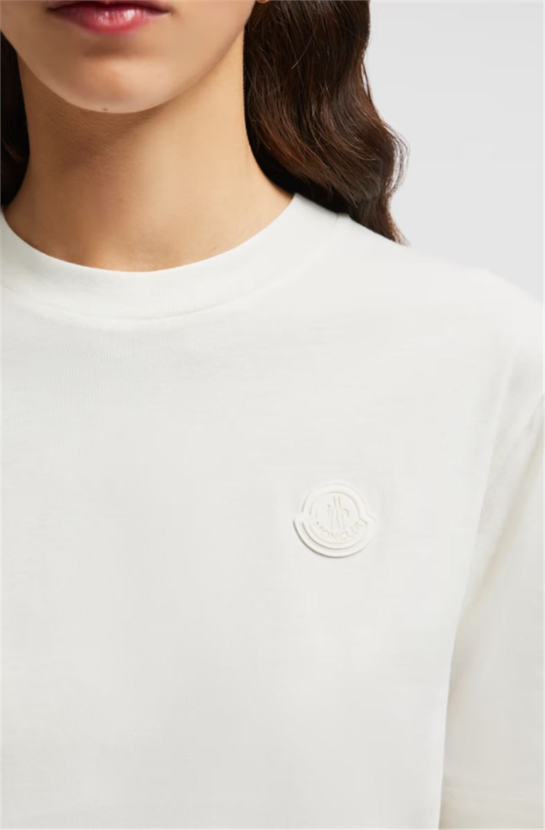 SILICONE LOGO PATCH COTTON T-SHIRT