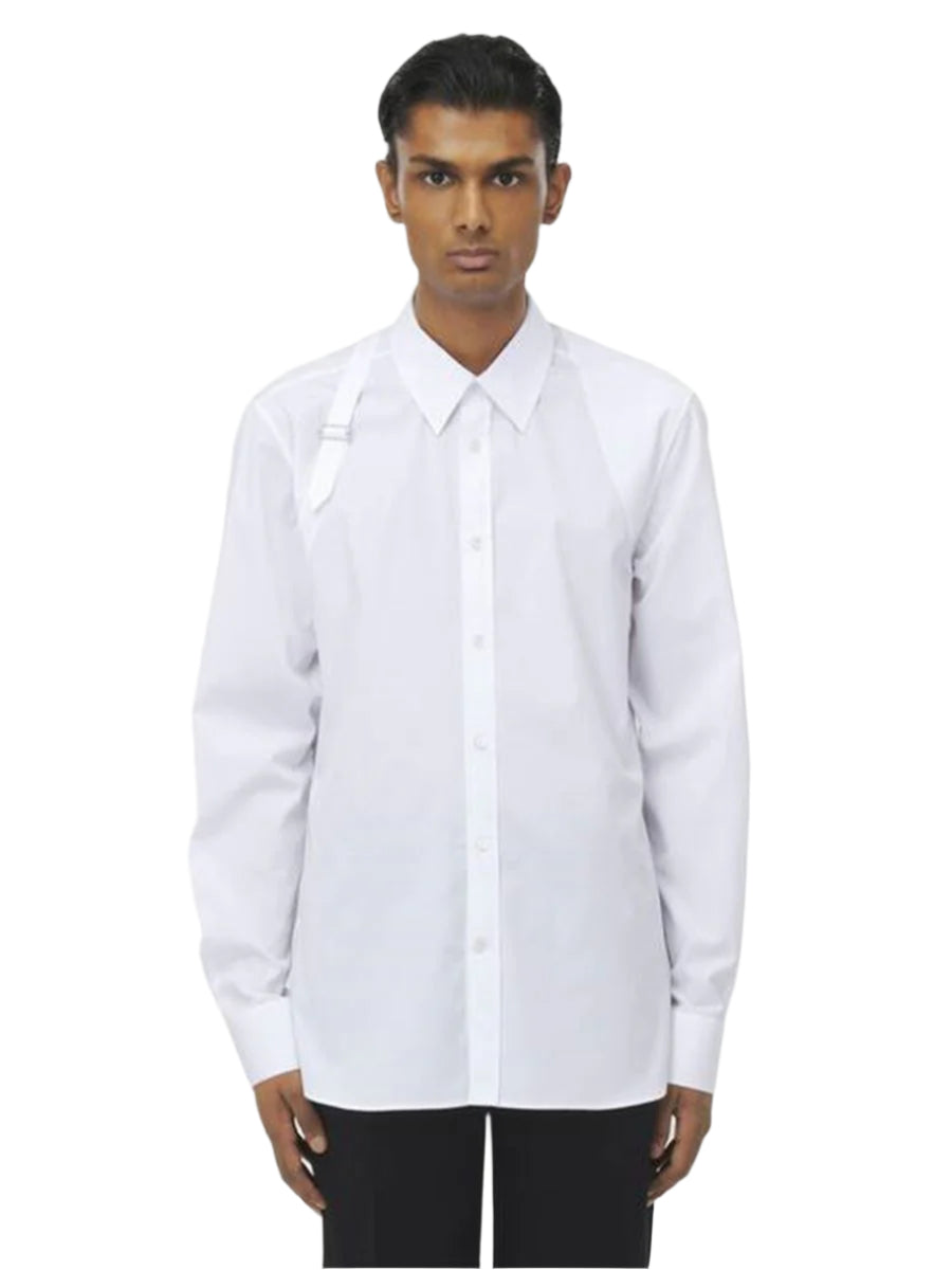 SHIRT WITH HARNESS FOR MEN IN WHITE