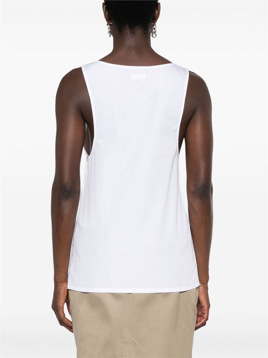 SEMI-SHEER HENLEY TANK TOP SAINT LAURENT