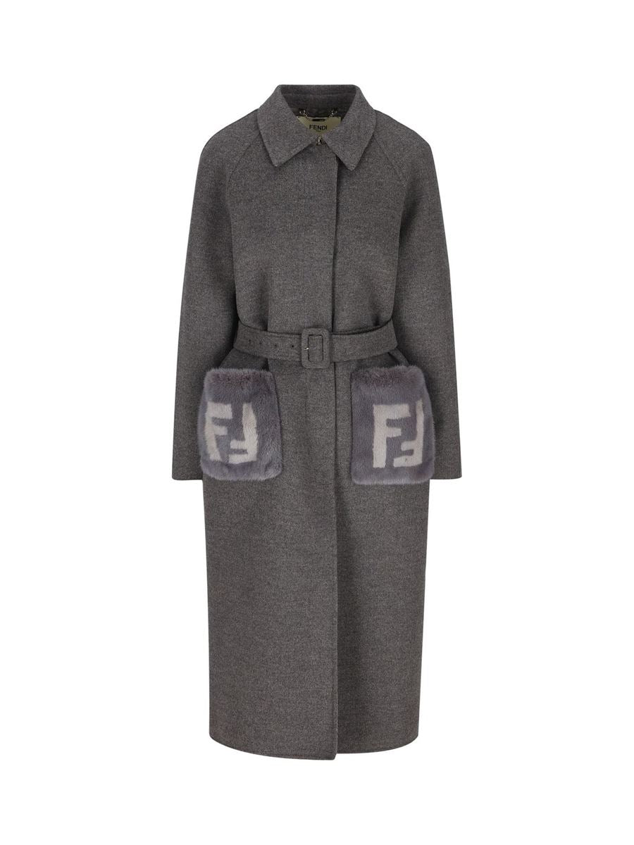 WOOL OVERCOAT FENDI