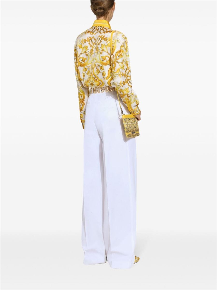 HIGH-WAIST FLARED TROUSERS DOLCE & GABBANA