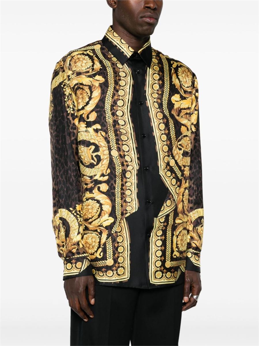 BAROCCO-PRINT SHIRT VERSACE