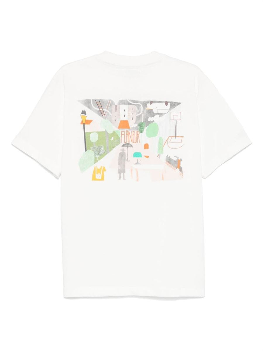 LOGO-PRINT T-SHIRT FLANEUR